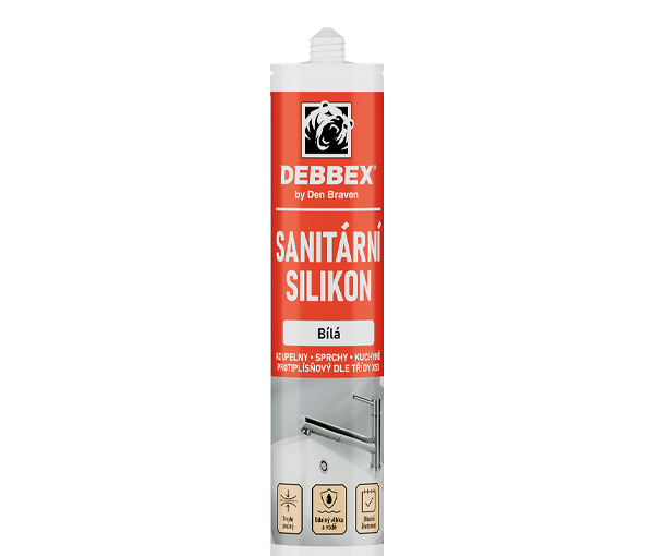 Den Braven Sanitárny silikón 280 ml, biely