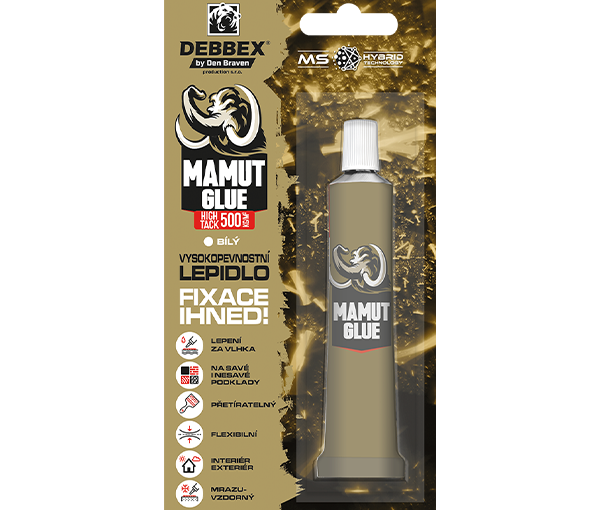 Den Braven MAMUT GLUE High Tack 25 ml, biele