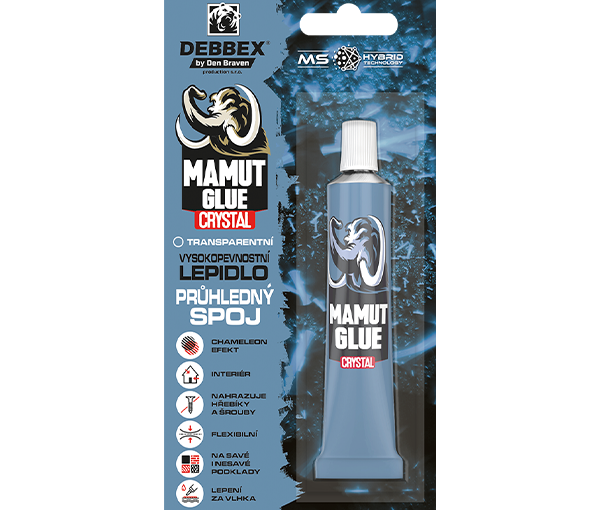 Den Braven MAMUT GLUE Crystal 25 ml, transparentné
