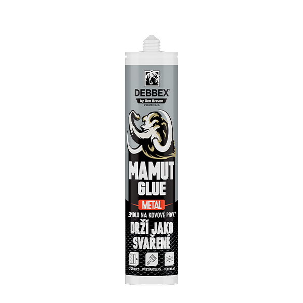 Den Braven MAMUT GLUE Metal 290 ml, kovovo svetlosivá