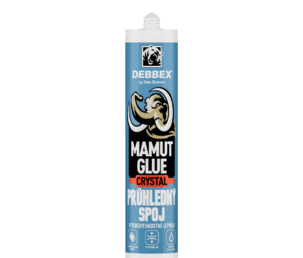 Den Braven MAMUT GLUE Crystal 290 ml, transparentné