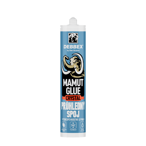 Den Braven MAMUT GLUE Crystal 290 ml, transparentné