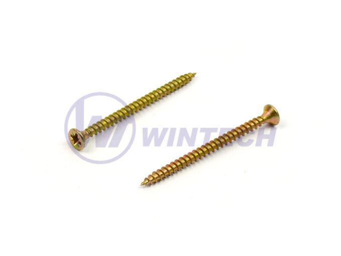 Vrut do dreva 3,5 x 40 mm PZ2, zápustná hlava, zinok žltý - blister 200 ks